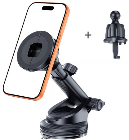 Suport Auto Magnetic Tech-Protect N62 2in1, Universal, Negru