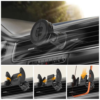 Suport Auto Magnetic Tech-Protect N62 2in1, Universal, Negru