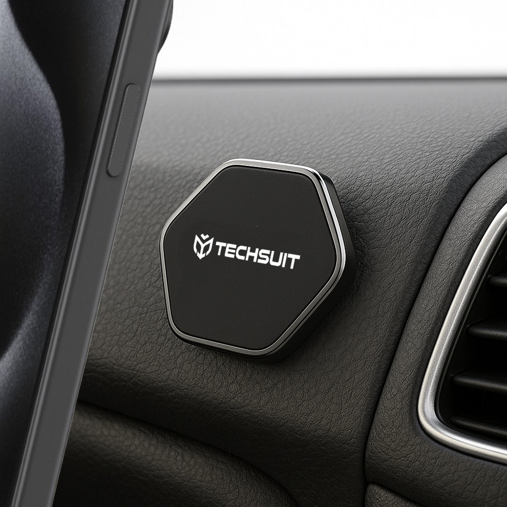 Suport Auto Magnetic Techsuit HOLD210-C, Universal, Negru