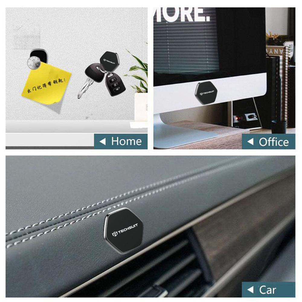 Suport Auto Magnetic Techsuit HOLD210-C, Universal, Negru