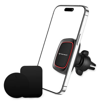Suport Auto Magnetic Techsuit S4, Universal, Negru Rosu