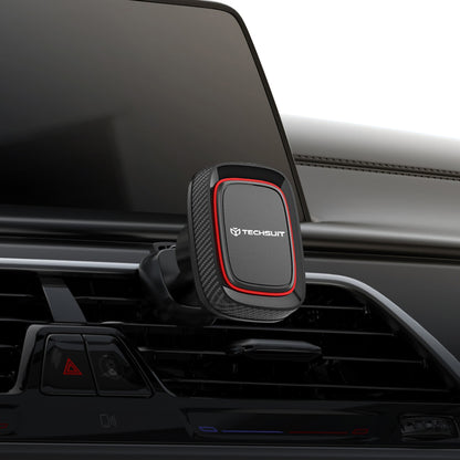 Suport Auto Magnetic Techsuit S5, Universal, Negru Rosu
