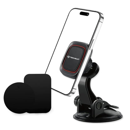 Suport Auto Magnetic Techsuit S6, Universal, Negru Rosu