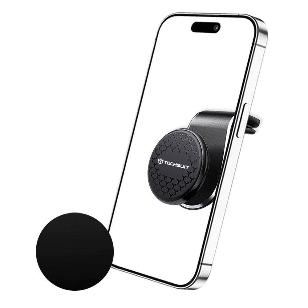 Suport Auto Magnetic Techsuit S8, Universal, Argintiu