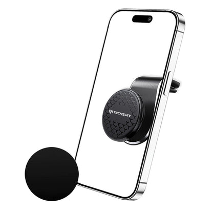 Suport Auto Magnetic Techsuit S8, Universal, Argintiu