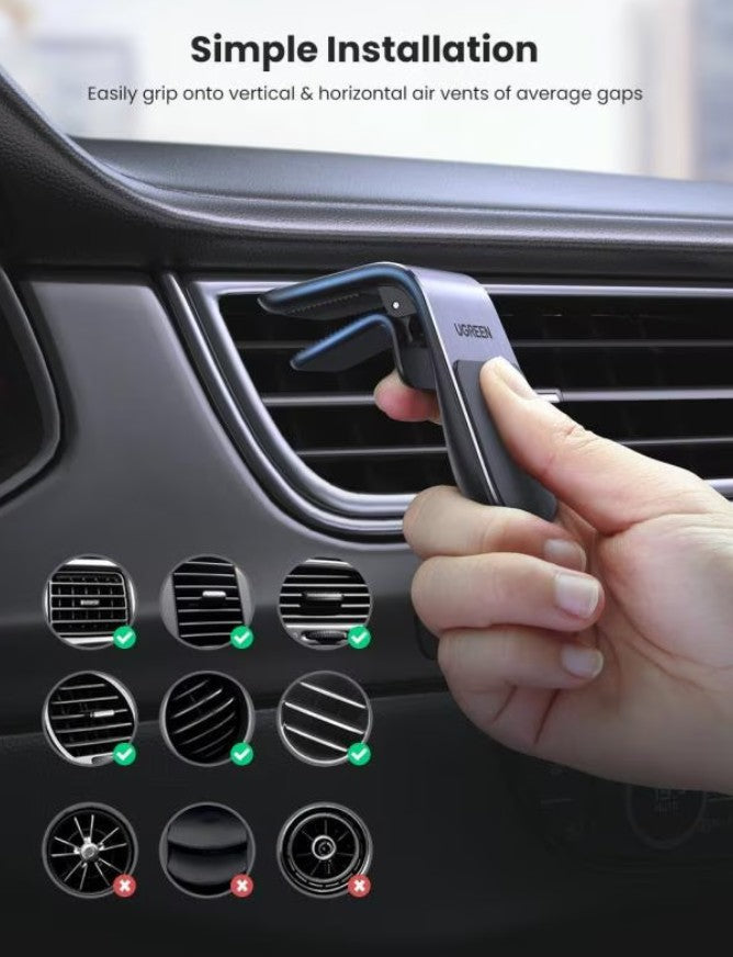 Suport Auto Magnetic UGREEN Waterfall, Universal, Negru