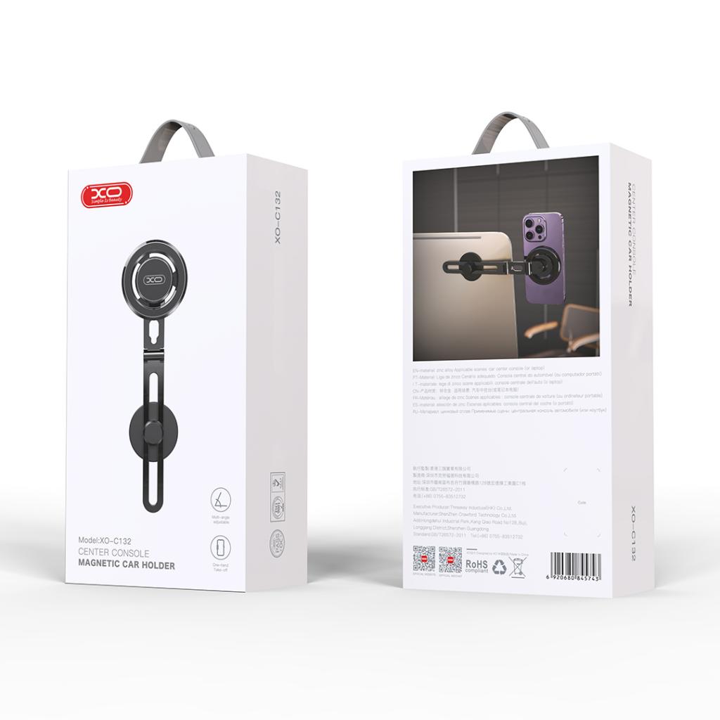 Suport Auto Magnetic XO Design C132, Universal, Negru