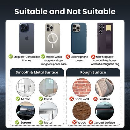 Suport Auto Magnetic XO Design C155, Universal, Negru