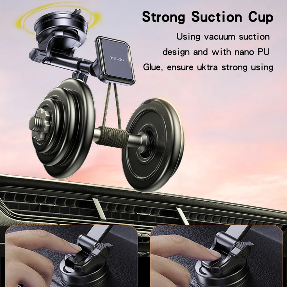 Suport Auto Magnetic Yesido C263, Universal, Negru