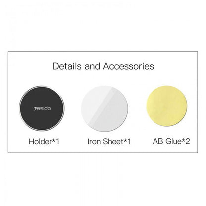 Suport Auto Magnetic Yesido C38, Universal, Negru