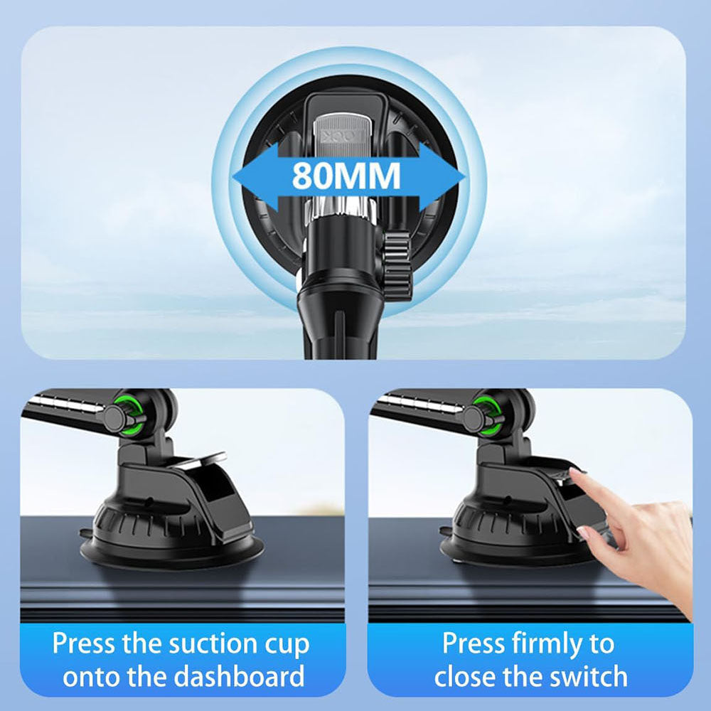 Suport Auto Techsuit ST1 pentru Telefon / Tableta, 4.7inch - 12.9inch, Negru