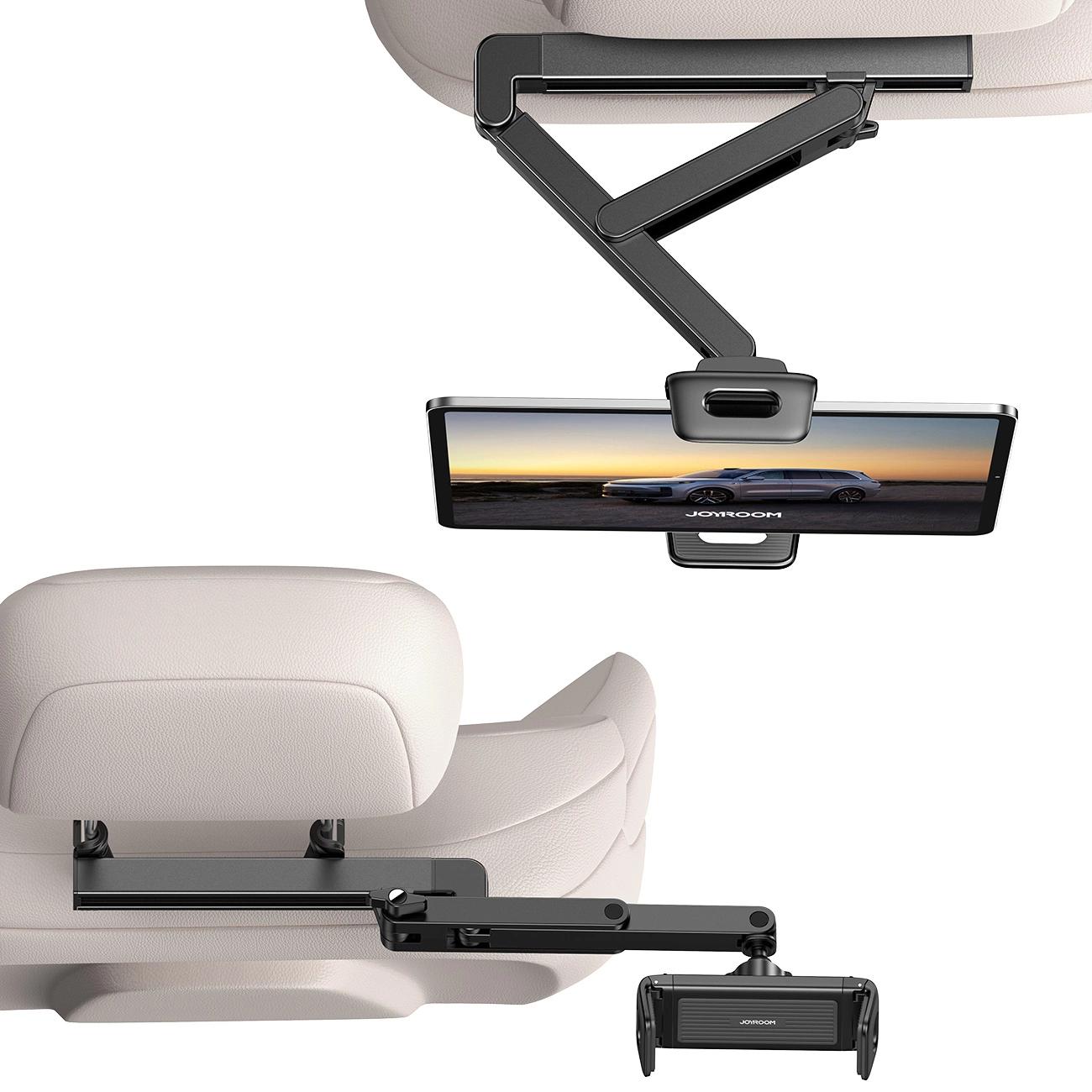 Suport Auto Tetiera Joyroom JR-ZS433 pentru Telefon / Tableta, 4.7inch - 13inch, Negru