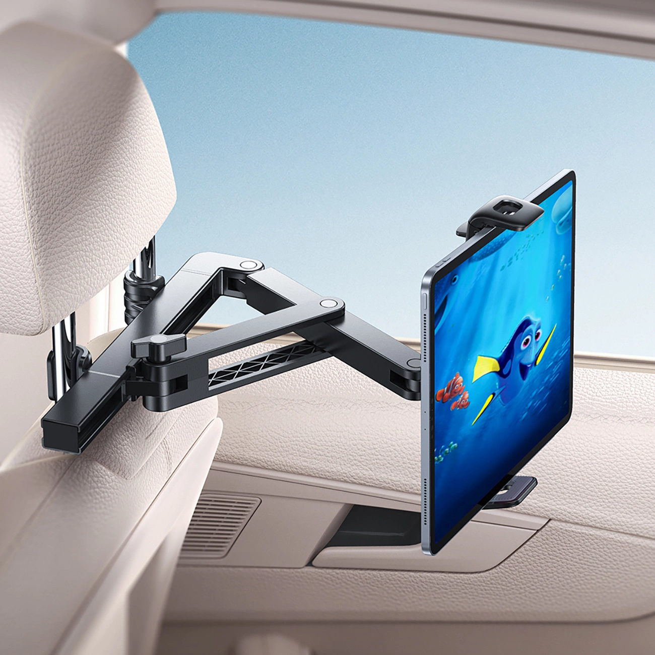 Suport Auto Tetiera Joyroom JR-ZS433 pentru Telefon / Tableta, 4.7inch - 13inch, Negru