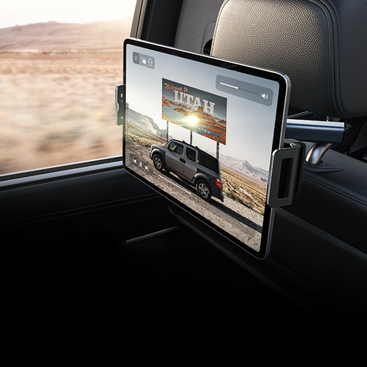 Suport Auto Tetiera Lisen pentru Telefon / Tableta, 4.7inch - 12.9inch, Negru, Resigilat YL0221030002