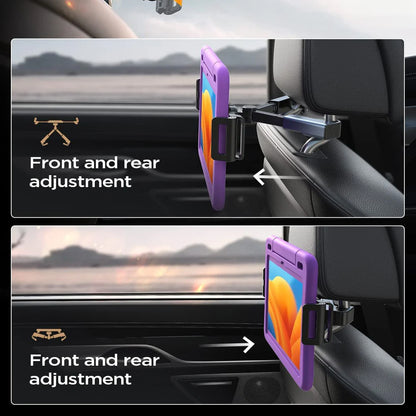 Suport Auto Tetiera Lisen pentru Telefon / Tableta, 4.7inch - 12.9inch, Negru YL0221030002