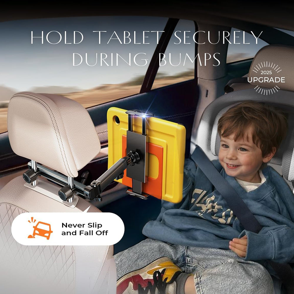 Suport Auto Tetiera Lisen pentru Telefon / Tableta, 4.7inch - 12.9inch, Negru YL0423090004