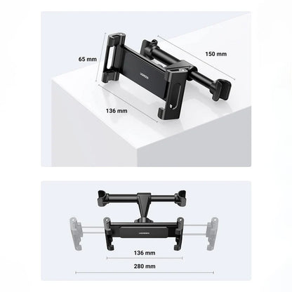 Suport Auto Tetiera UGREEN LP160 (60108), 4.7inch - 12.9inch, Negru
