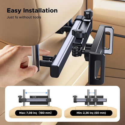 Suport Auto Tetiera UGREEN LP904 (55443), 4.7inch - 9.8inch, Negru