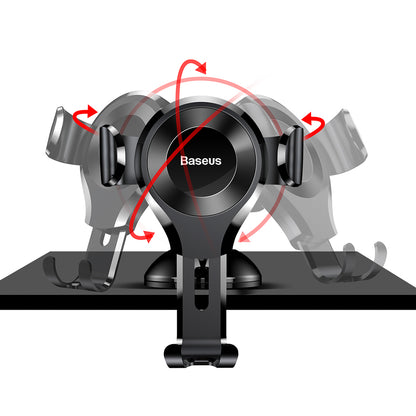 Suport Auto Baseus Osculum Gravity, 63mm - 85mm, Negru
