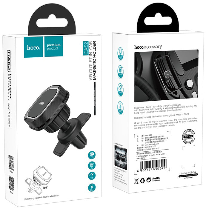 Suport Auto Magnetic HOCO CA52, Universal, Negru