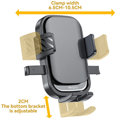 Suport Auto Yesido C267, 4.7inch - 7.2inch, Negru