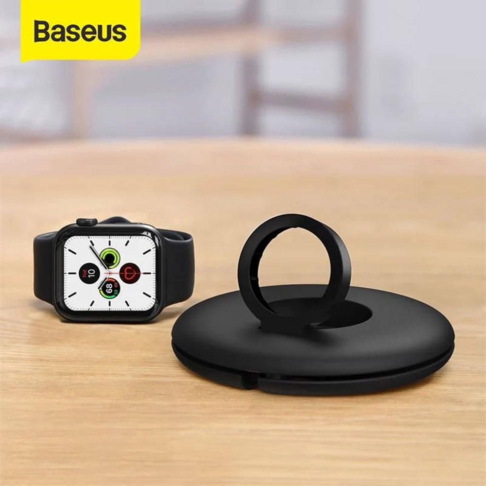 Suport Baseus BS-W511R pentru Incarcator Wireless Apple Watch Series, Negru ACSLH-01