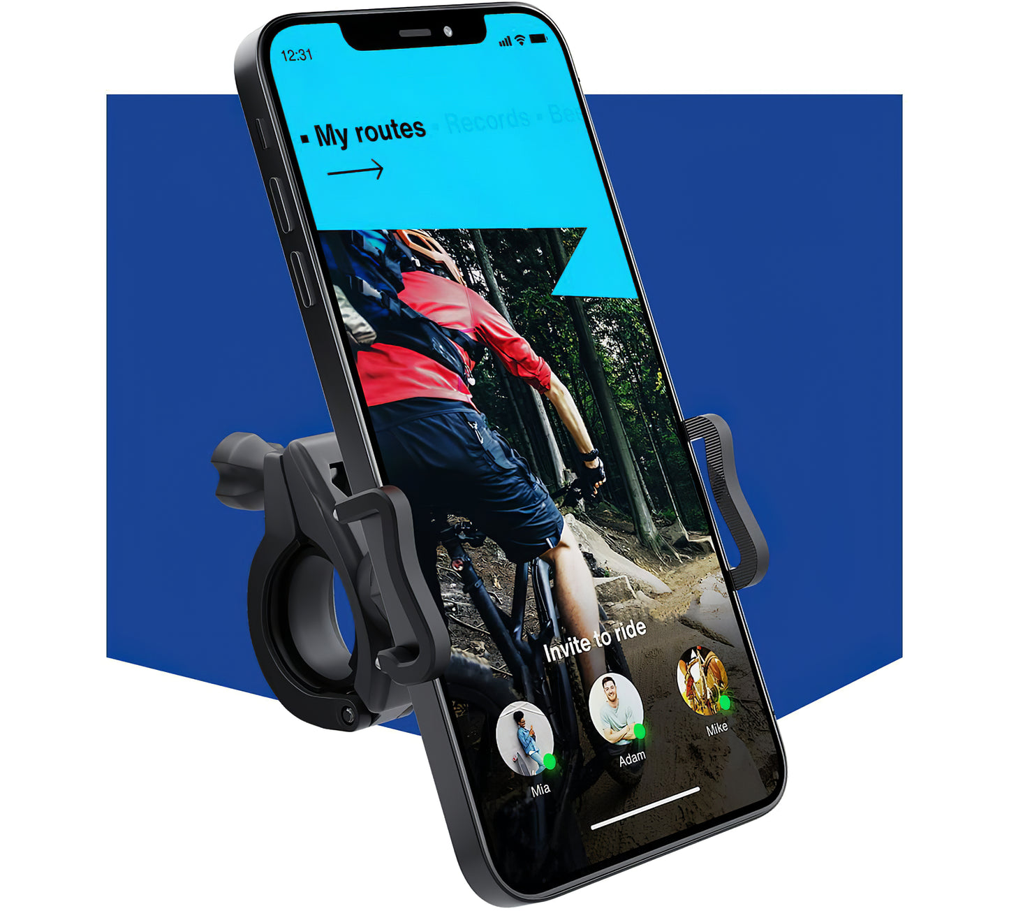 Suport Bicicleta 3MK Holder Pro, Universal, Negru