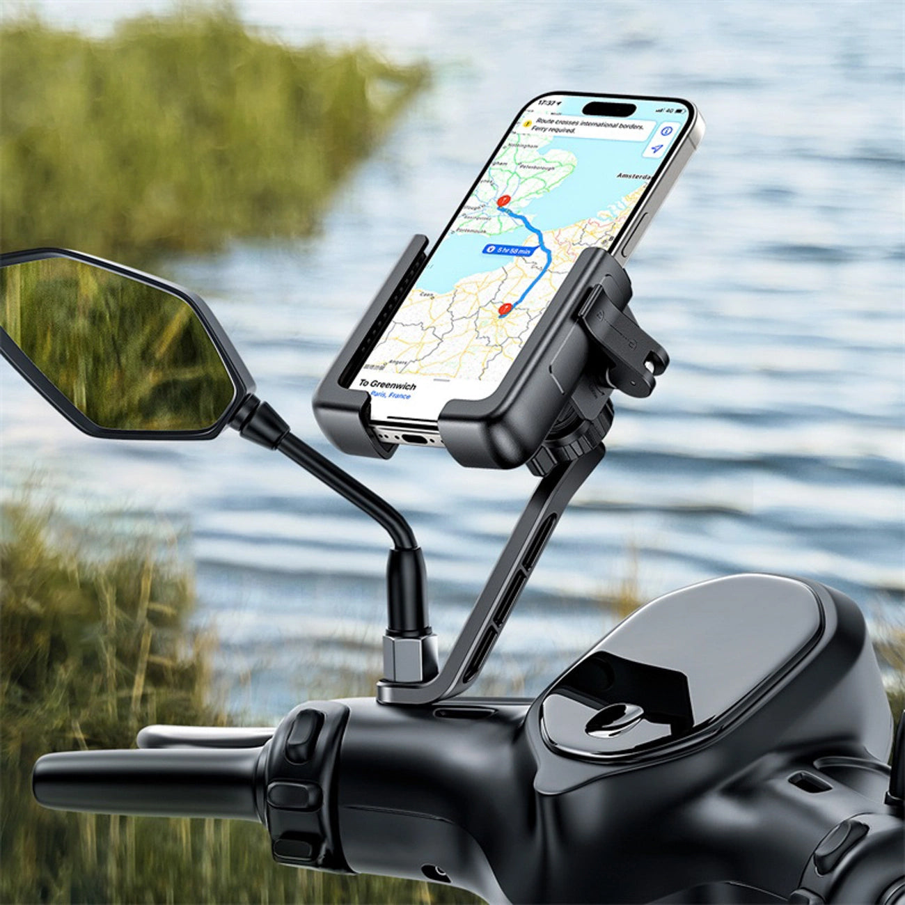 Suport Bicicleta Baseus GoTrip, 5.7inch - 7.2inch, Negru C40572301111-01