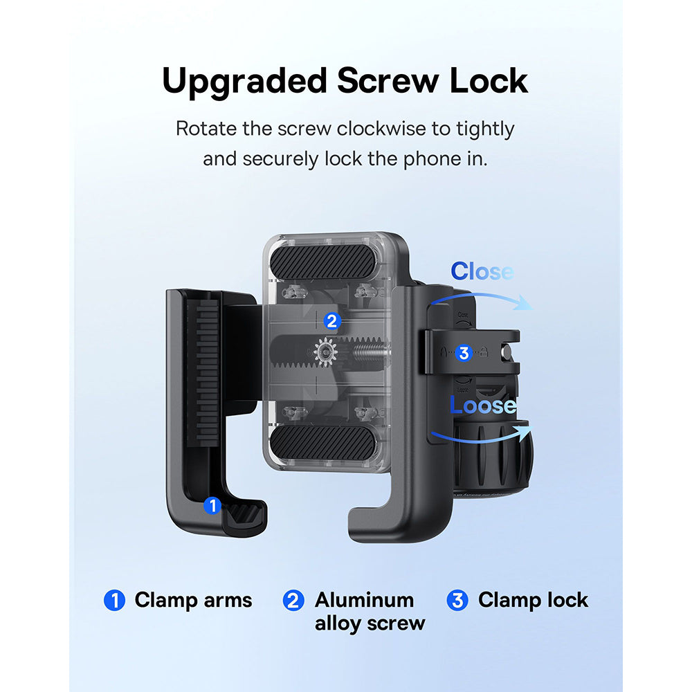 Suport Bicicleta Baseus GoTrip, 5.7inch - 7.2inch, Negru C40572301111-00