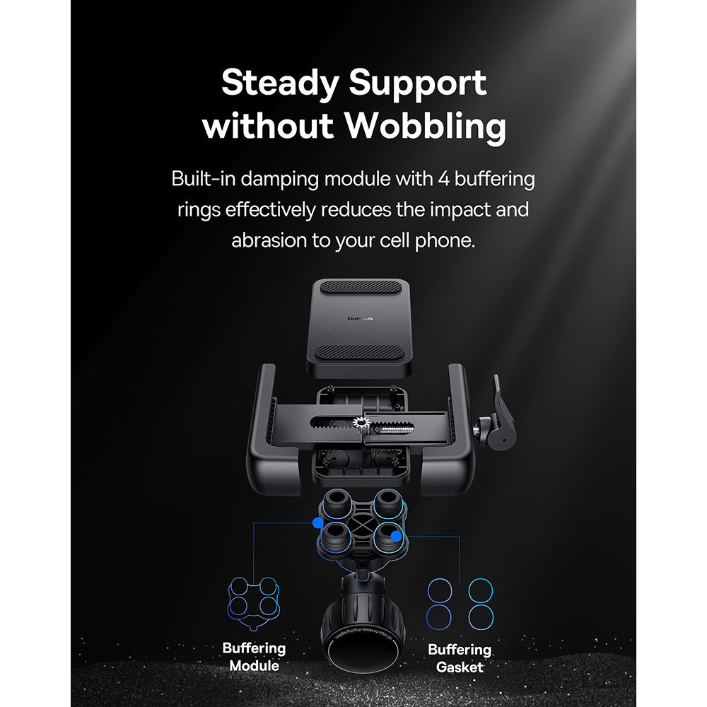 Suport Bicicleta Baseus GoTrip, 5.7inch - 7.2inch, Negru C40572301111-00