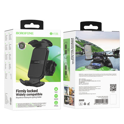 Suport Bicicleta Motocicleta Borofone BH105 Basalt, 4.7inch - 7inch, Negru
