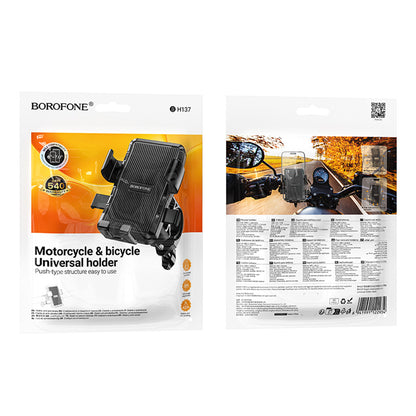 Suport Bicicleta Motocicleta Borofone BH13 Knight, 4.5inch - 7inch, Negru