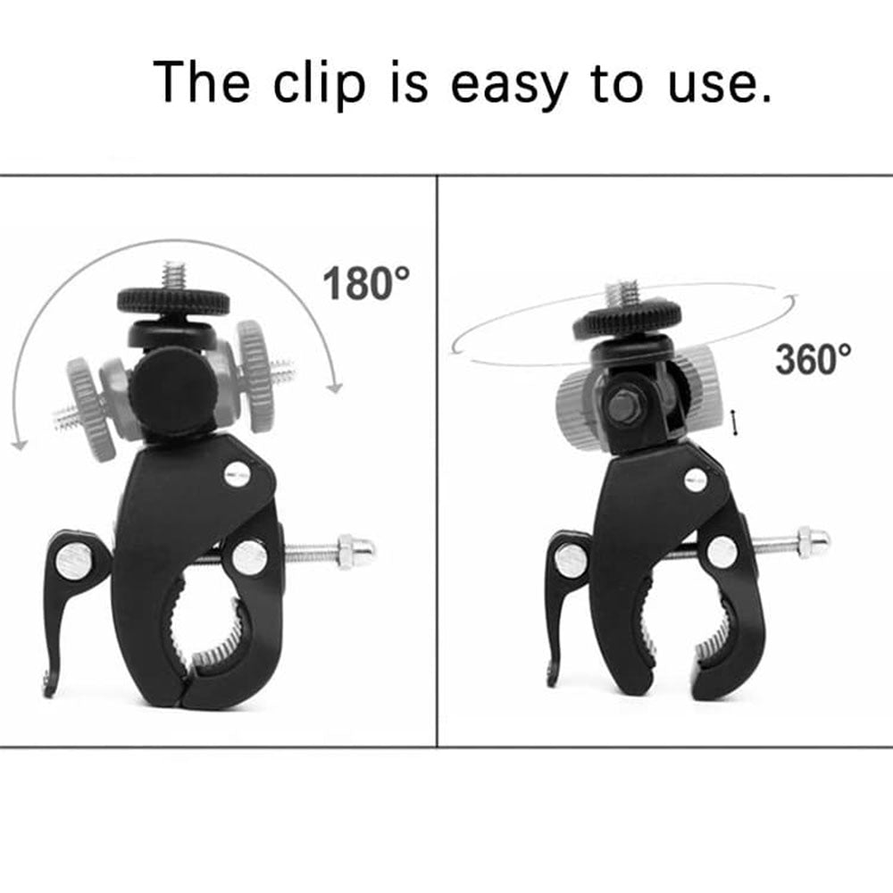 Suport Bicicleta Camera Sport Techsuit CAL07 pentru GoPro, Negru
