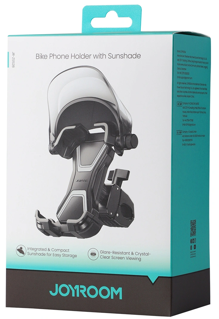 Suport Bicicleta Motocicleta cu Parasolar Joyroom JR-ZS528, 4.7inch - 7inch, Negru