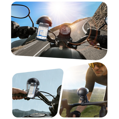 Suport Bicicleta Motocicleta cu Parasolar Joyroom JR-ZS526, 4.7inch - 7inch, Negru
