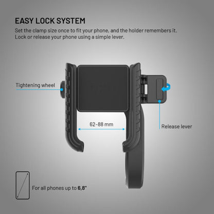 Suport Bicicleta Fixed Bikee Plus Vista, Universal, Negru