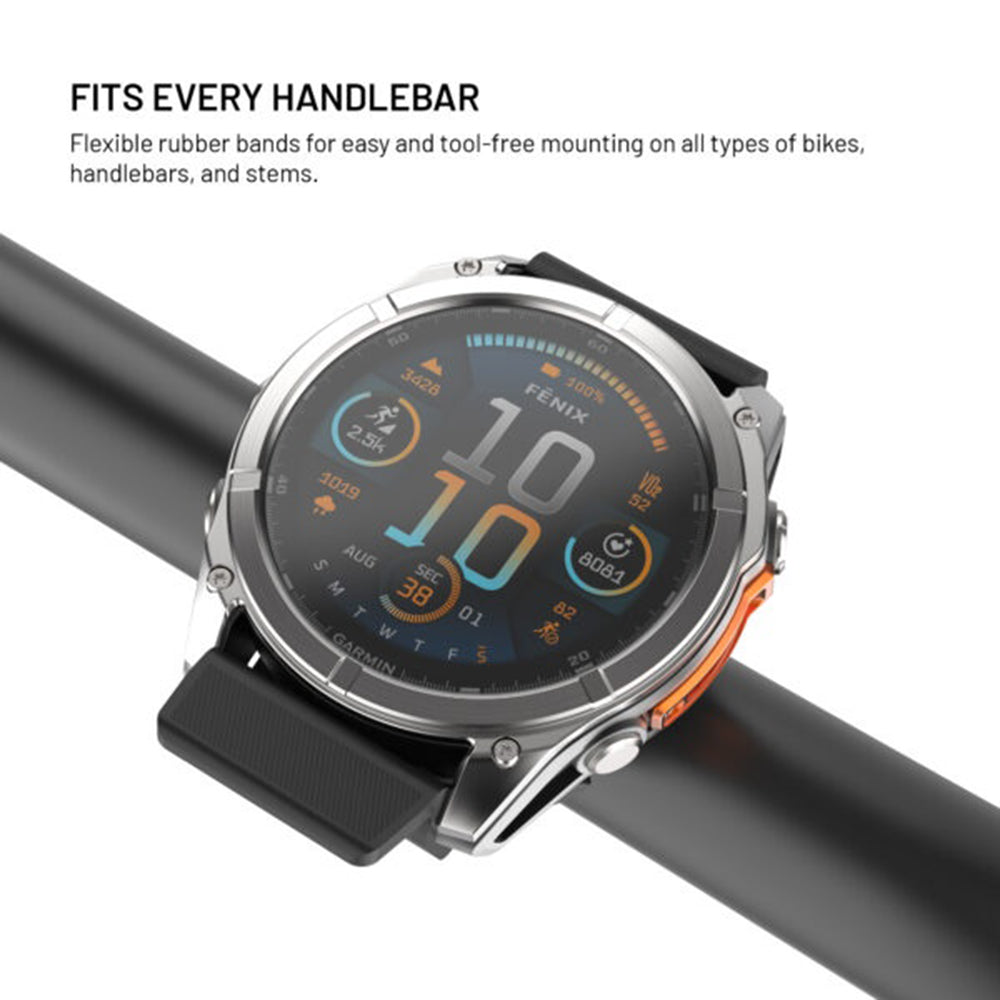 Suport Bicicleta Fixed pentru Garmin Watch 22mm / Edge Computer, Negru