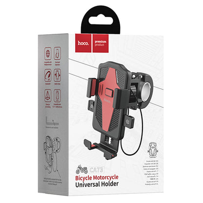 Suport Bicicleta Motocicleta HOCO CA73, 4.5inch - 7inch, Negru Rosu