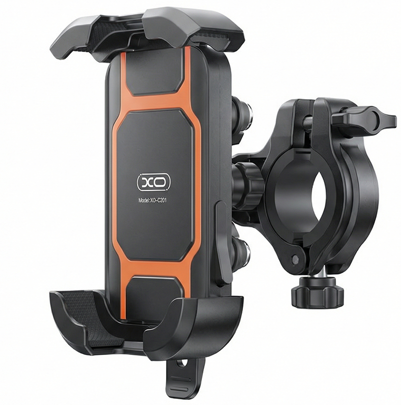 Suport Bicicleta Motocicleta XO Design C201, 4.5inch - 7inch, Negru Portocaliu