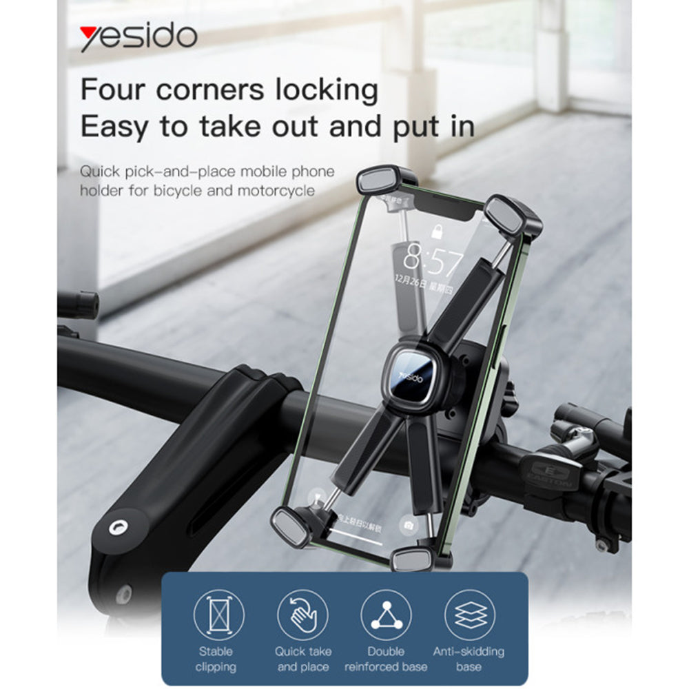 Suport Bicicleta Yesido C191, 4.5inch - 6.8inch, Negru