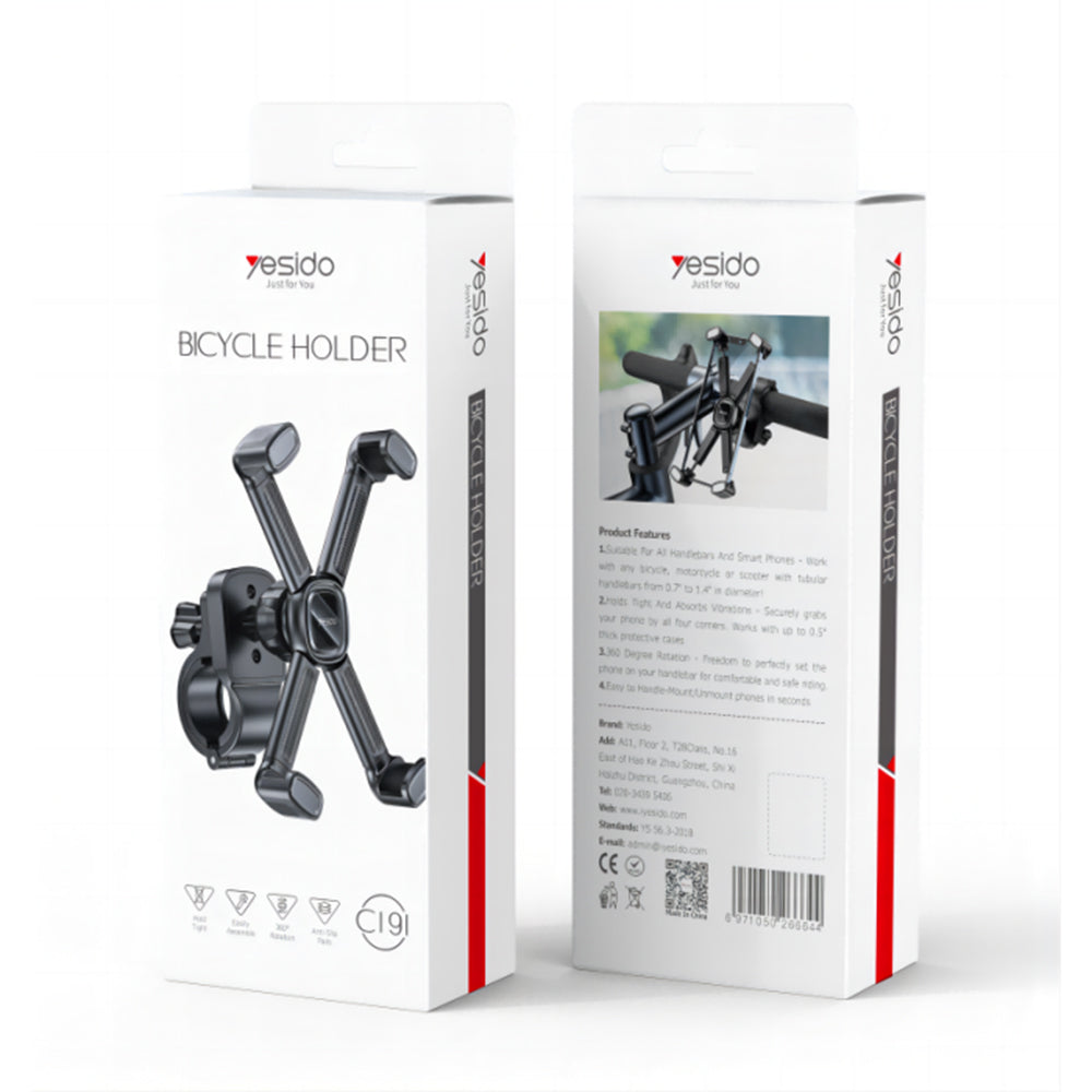 Suport Bicicleta Yesido C191, 4.5inch - 6.8inch, Negru