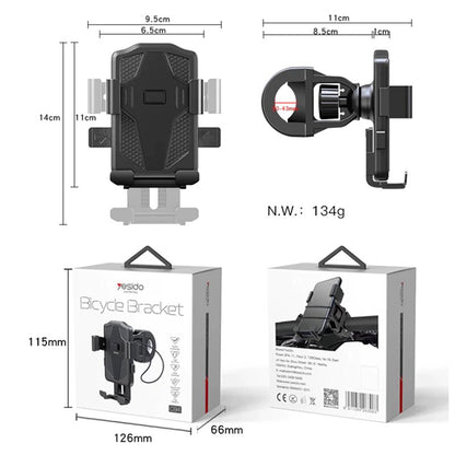 Suport Bicicleta Yesido C94, 4inch - 6.5inch, Negru