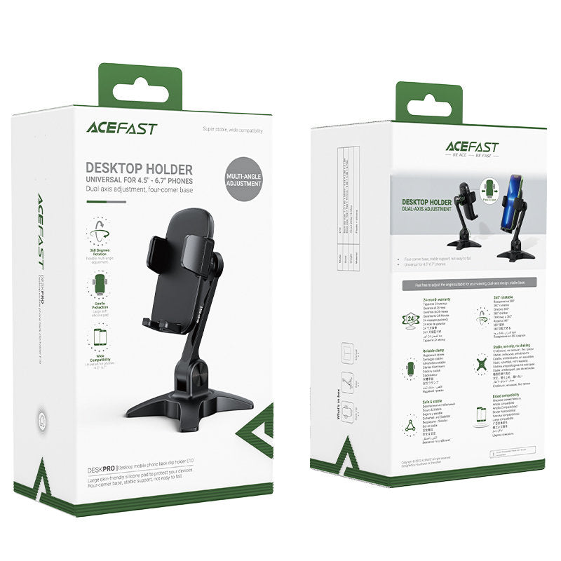 Suport Birou Acefast E10, 4.5inch - 6.7inch, Negru