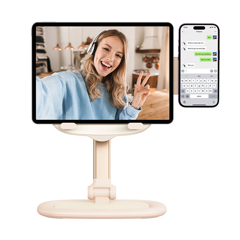 Suport Birou Baseus Seashell Dual, Universal, Roz B10451501411-00