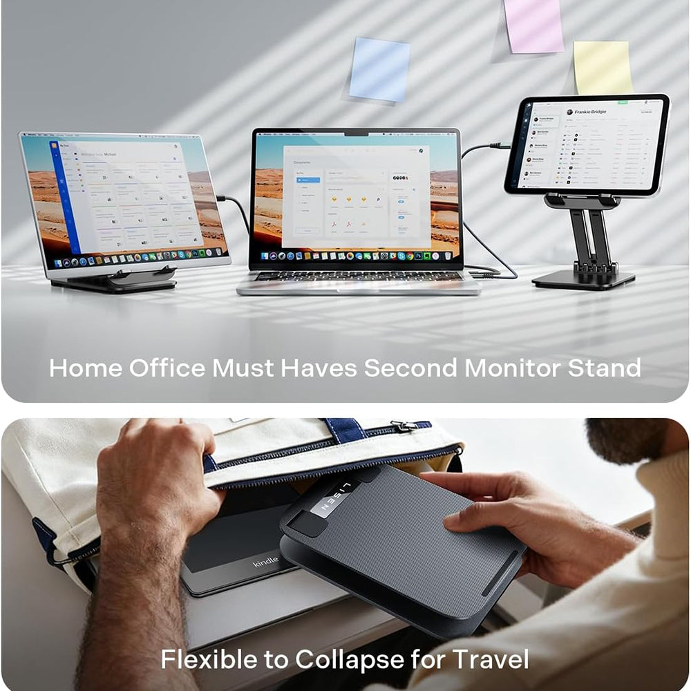 Suport Birou Lisen pentru Telefon / Tableta, 4inch - 15.9inch, Negru YL0424080007