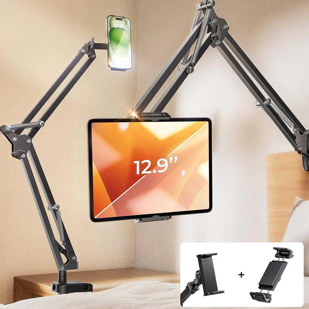 Suport Birou Lisen pentru Telefon / Tableta, 4.7inch - 12.9inch, Negru YL0223060007