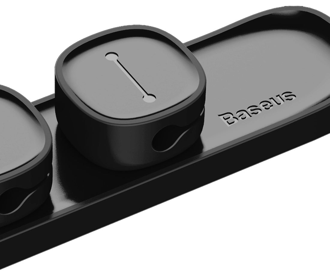 Organizator Cabluri Baseus Peas, Magnetic, Negru ACWDJ-01