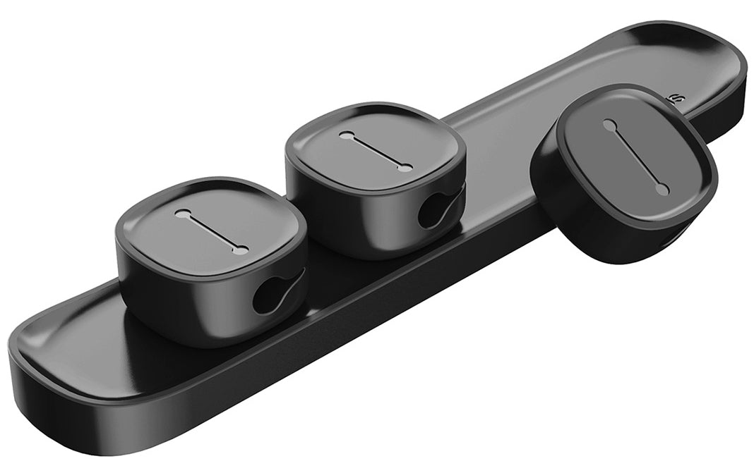 Organizator Cabluri Baseus Peas, Magnetic, Negru ACWDJ-01