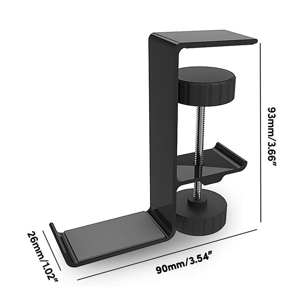 Suport Birou Techsuit DH2 pentru Casti / Geanta, Negru