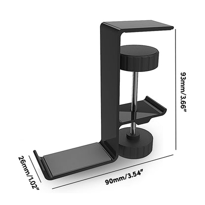 Suport Birou Techsuit DH2 pentru Casti / Geanta, Negru